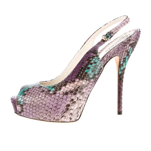 Gucci Shoes - Gucci Phyton  high hills with box in pristine conditions